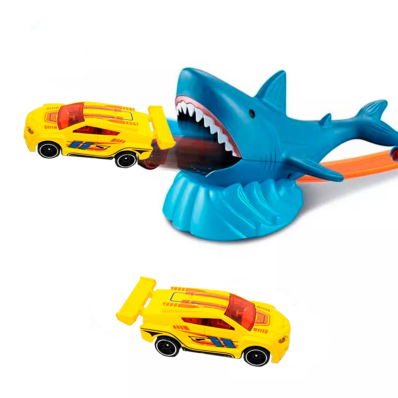 Pista De Carros Tiburon Devorador Juguete Niños + Carro  (4)