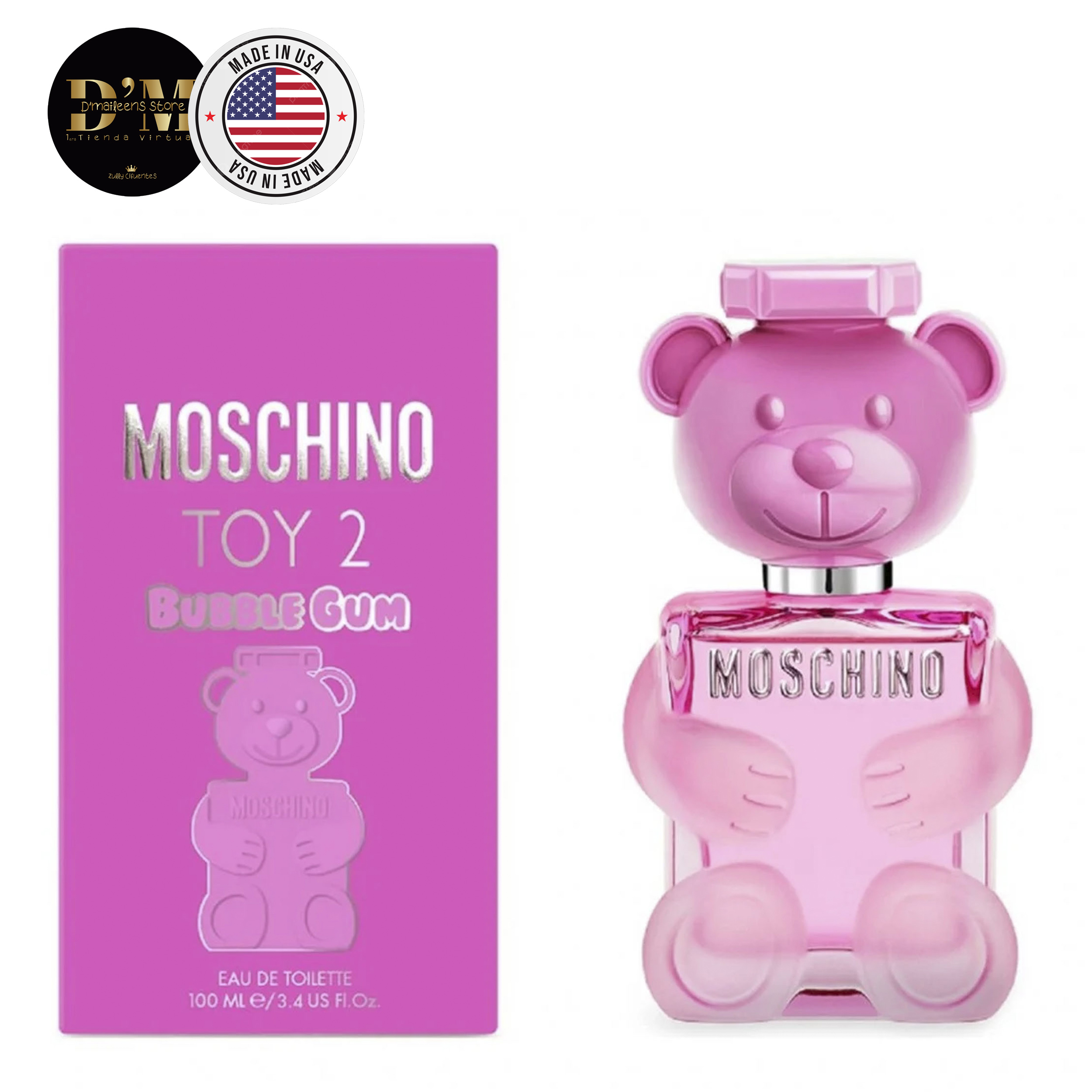 Perfume Toy 2 Bubble Gum Moschino   (Replica Con Fragancia Importada)- Mujer