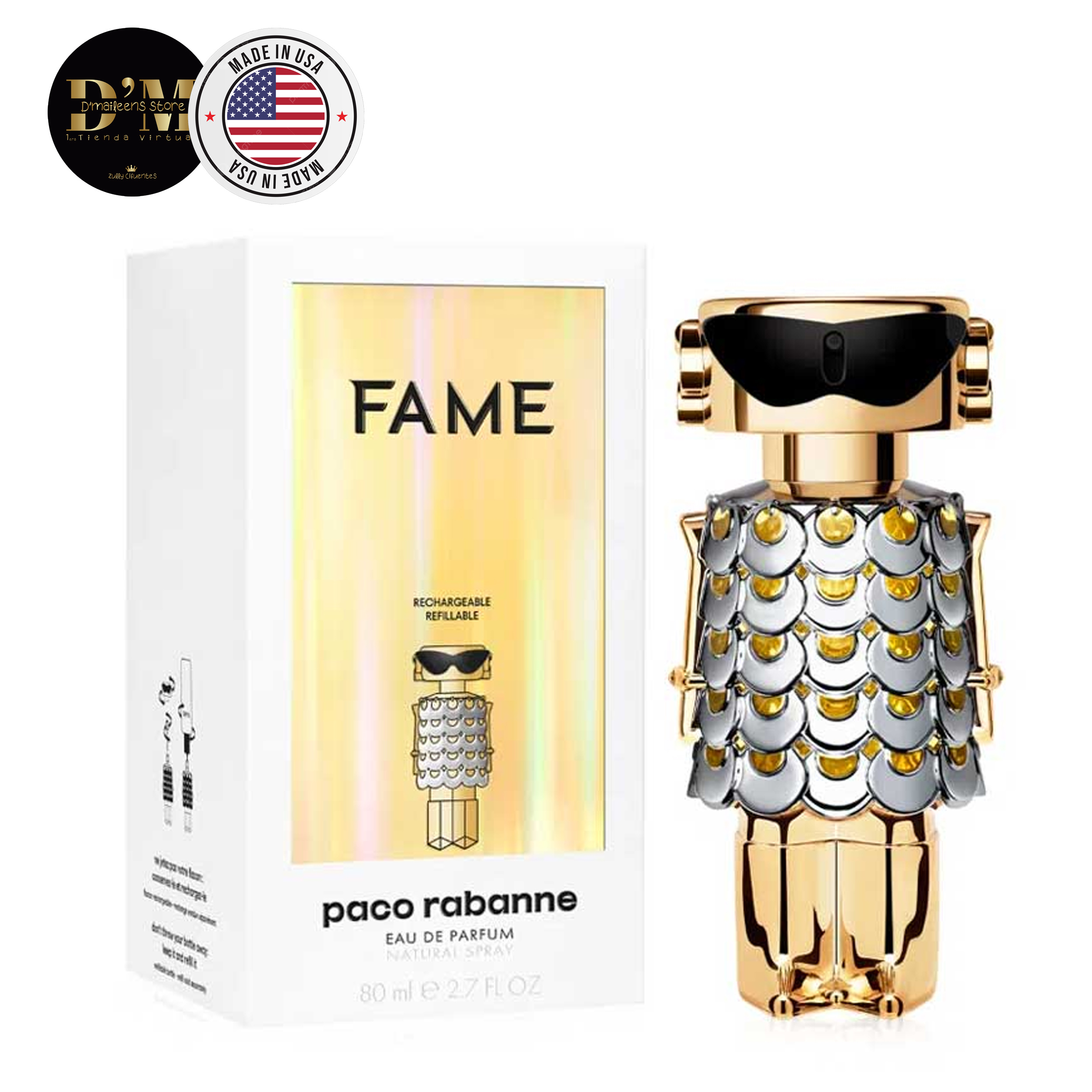 Perfume Fame Paco Rabanne     (Replica Con Fragancia Importada)- Mujer