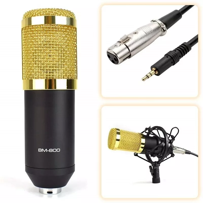 Microfono Condensador Profesional Bm-800 Studio + Accesorios