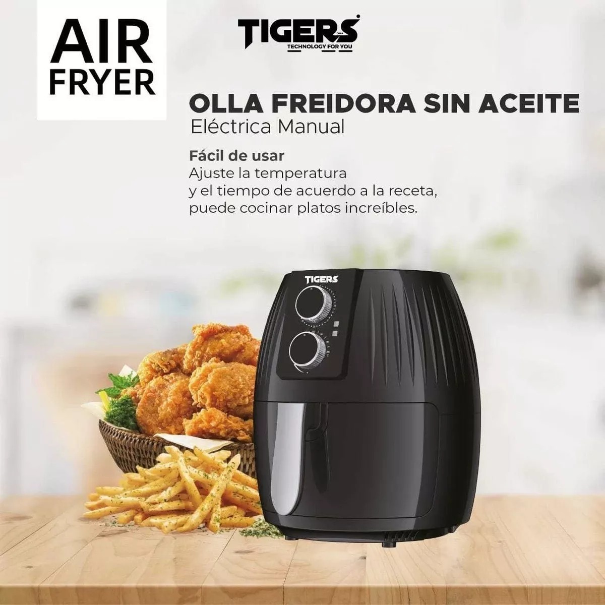 Freidora De Aire Digital Oster De 4L - Luegopago