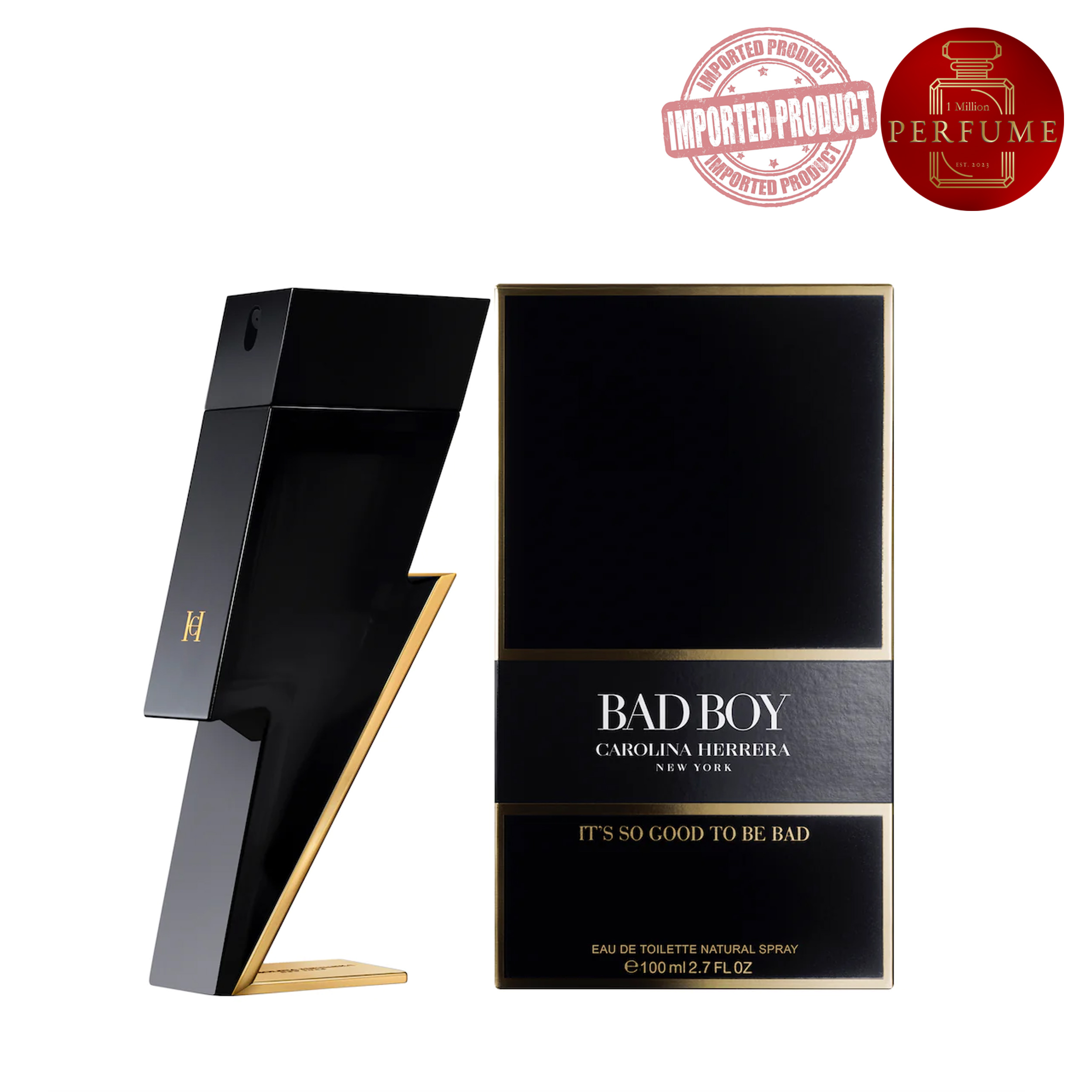 Bad Boy Gold Fantasy Carolina Herrera Perfume Replica Con Fragancia Importada Hombre Luegopago 6040
