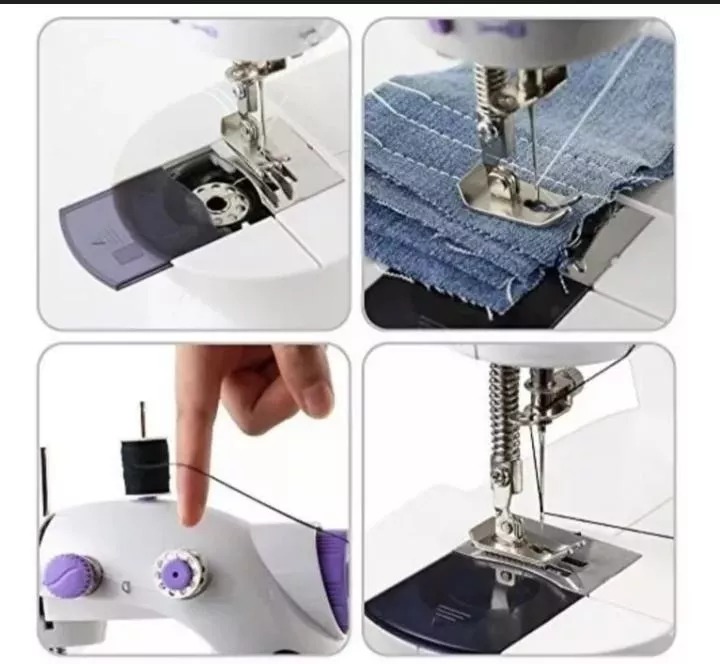 Máquina Coser Portatil Mini Luz Led Sewing Machine - Luegopago