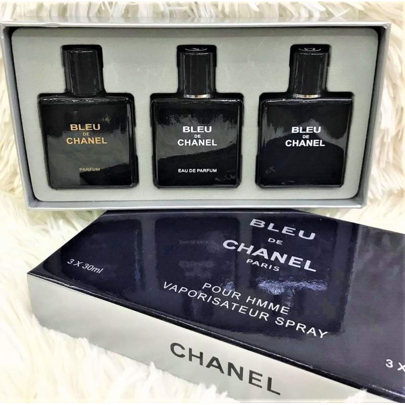 Combo 3 Perfumes Bleu De Chanel Mini Set 30Ml