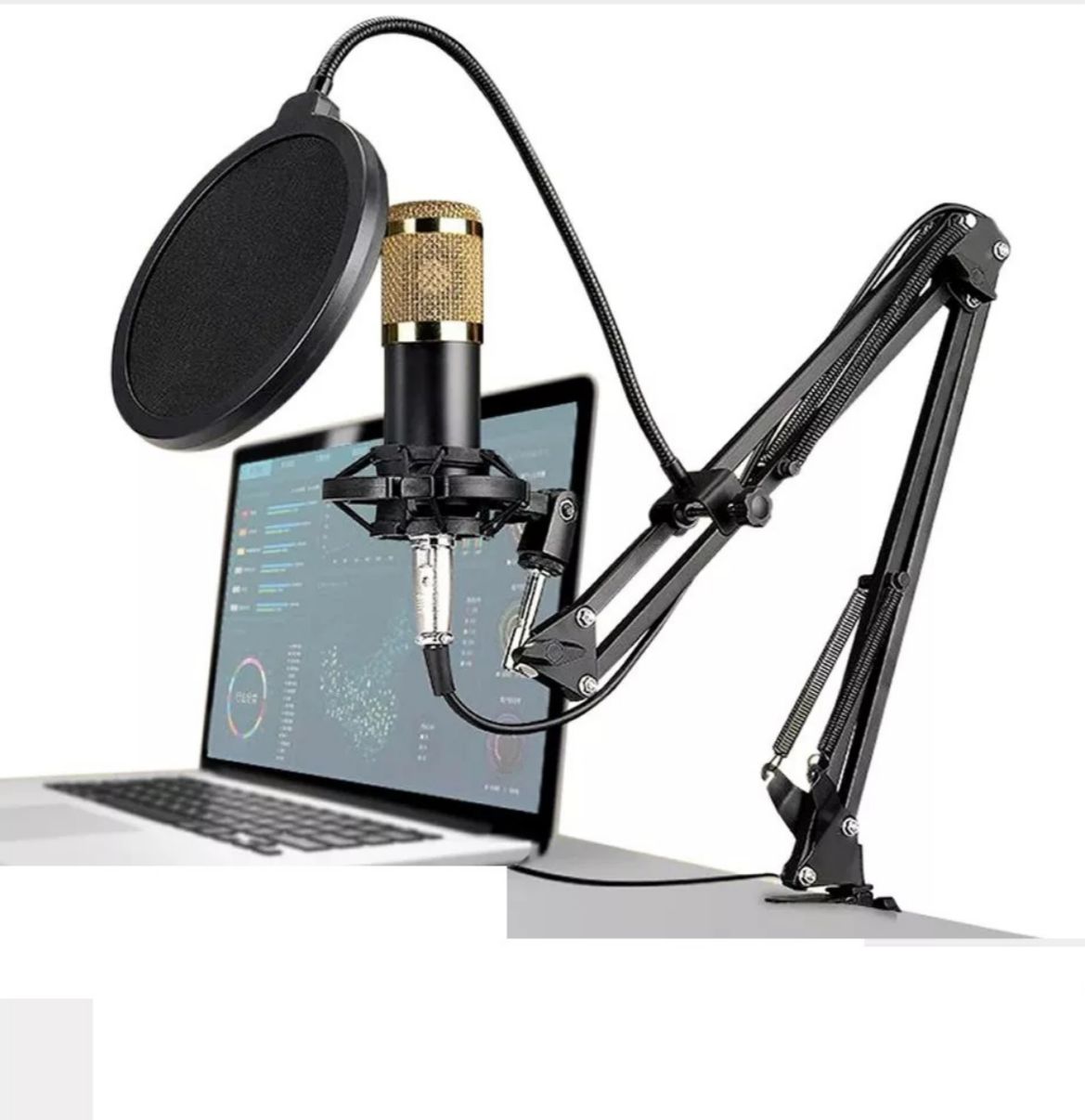 Set De Microfono Con Brazo Estudio Condensador Podcast Febo - FEBO