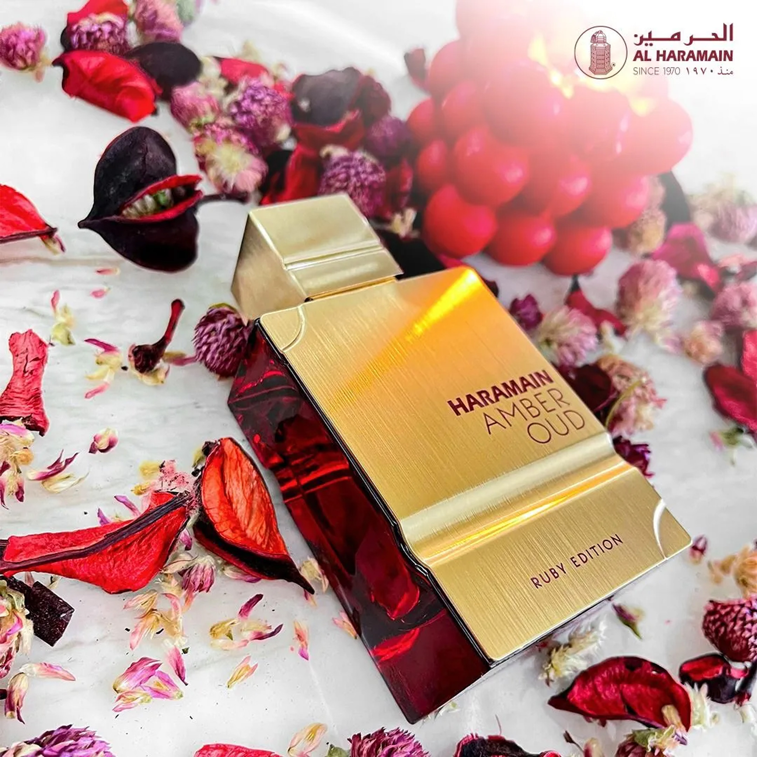 Amber Oud Ruby Edition Al Haramain Perfumes (Replica Con Fragancia Importada)- Mujer y Hombre 