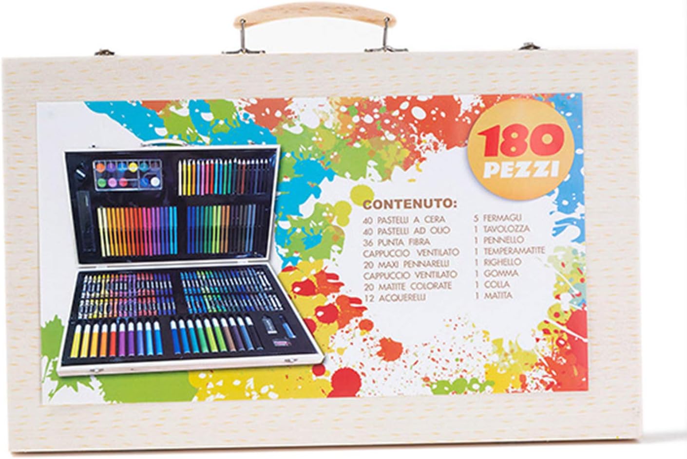 Set De Arte 208 Piezas Maleta Dibujo Creativo Niños - Luegopago