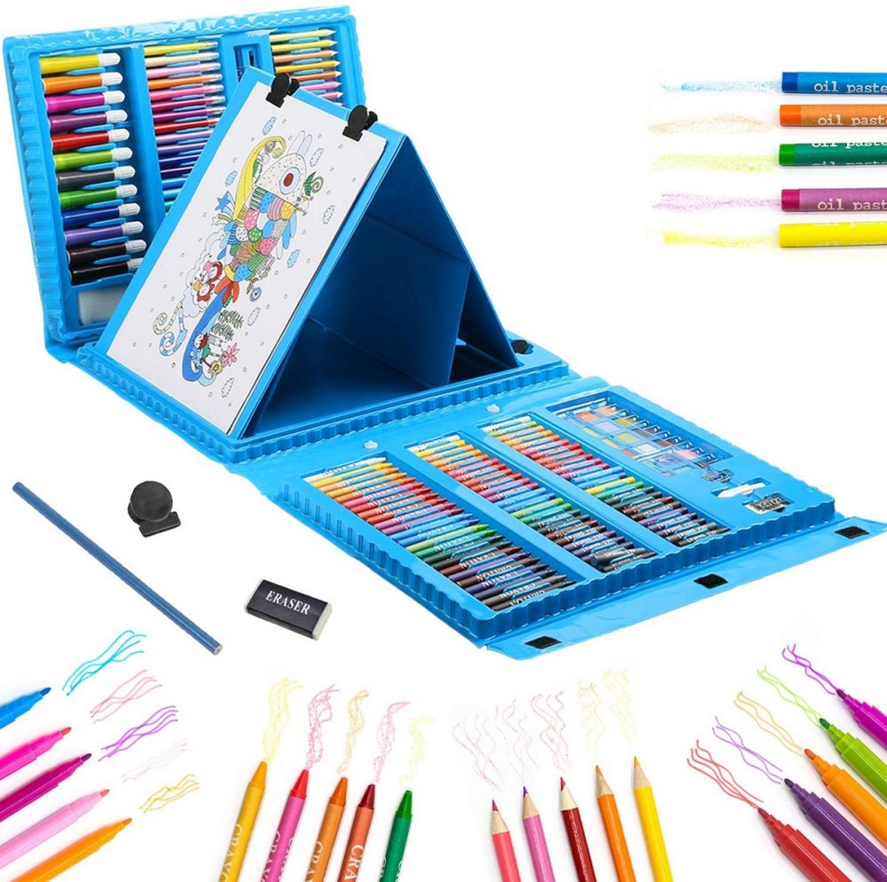 Set De Arte Para Niños 68 Piezas + Estuche Colores Crayones