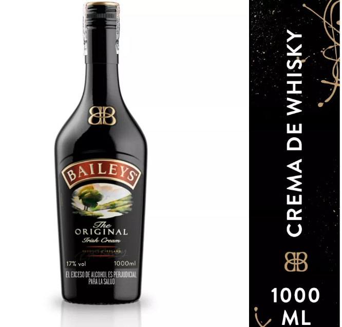 Crema De Whisky Original Baileys Original 1000 Ml Irlandesa