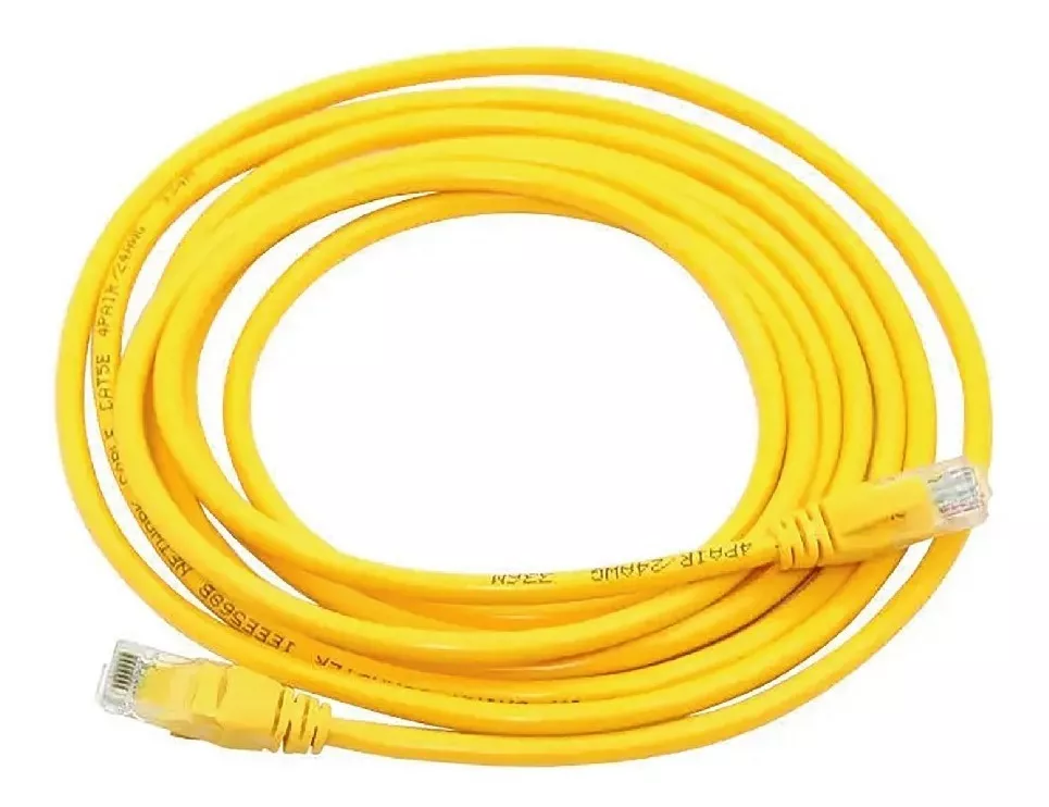 Cable De Red Internet Utp Cat 5e De 20 Metros