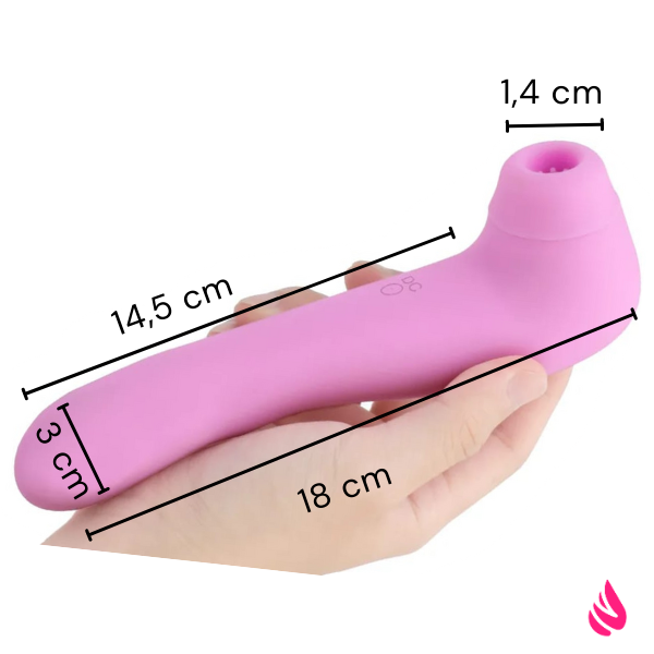 Vibrador Succionador De Clitoris 2 En 1 Con Calefacción Y Potente Motor Luegopago 