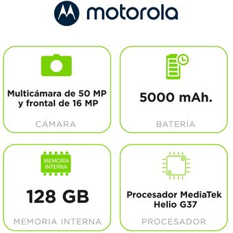 Celular Motorola G22 128+4Ram /50 mgpx/Negro