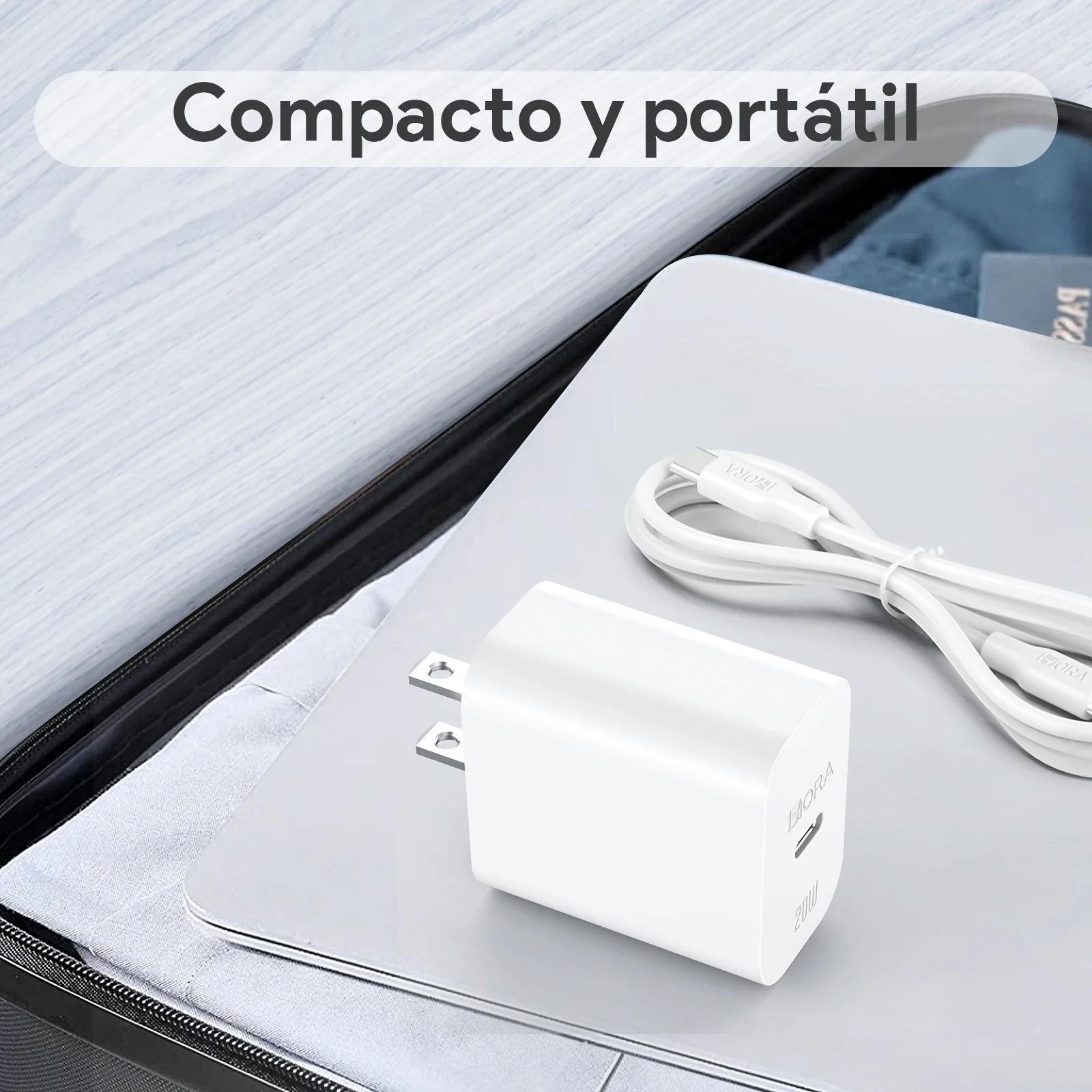 Cargador Tipo C 20w Carga Rápida Compatible Con Samsung iPhone Y Mas -  Luegopago