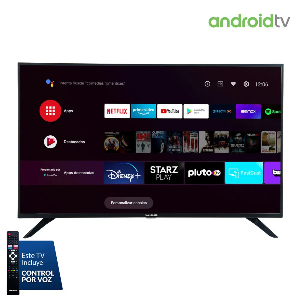 Televisor CHallenger 32" Android Tv HD Smart Tv Bluetooth