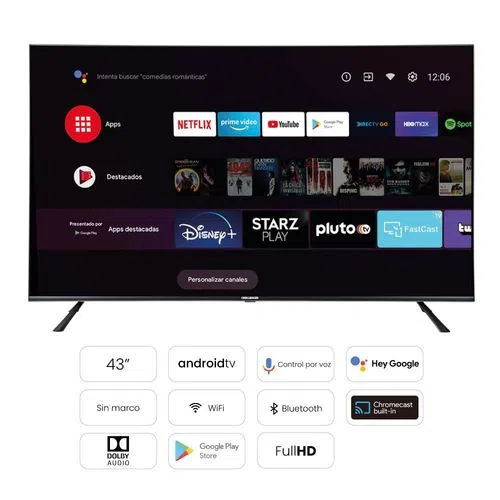 Televisor 40 Pulgadas Challenger Android TV FHD Smart TV Bluetooth -  Netflix - LED 40TO65 BT ANDROID T2 - Luegopago