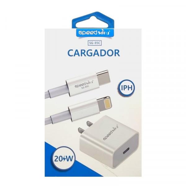 Cargador p/ Iphone 11/12/13 USB-C Carga Rapida 20W Sellado