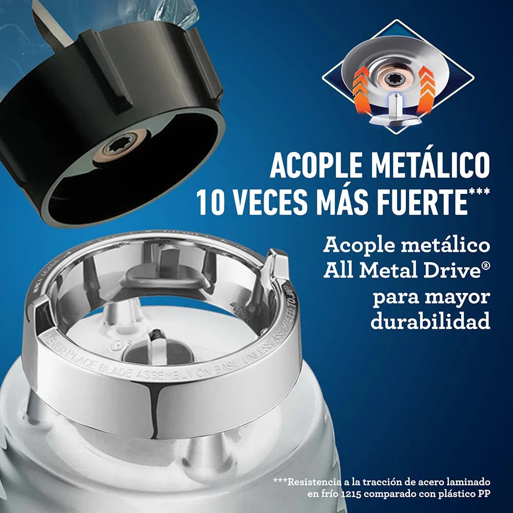 Licuadora Oster® con vaso de plástico y control de perilla BLSTKAPRRD