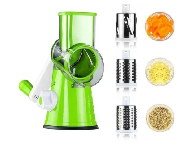 Cortador de verduras 6 en 1, en espiral, cortador, ajustable con 6  cuchillas, rallador, juliana, cepillado, ideal para cortar fichas de gofres  (reutilizable), Silicona Acero inoxidable : : Hogar y cocina