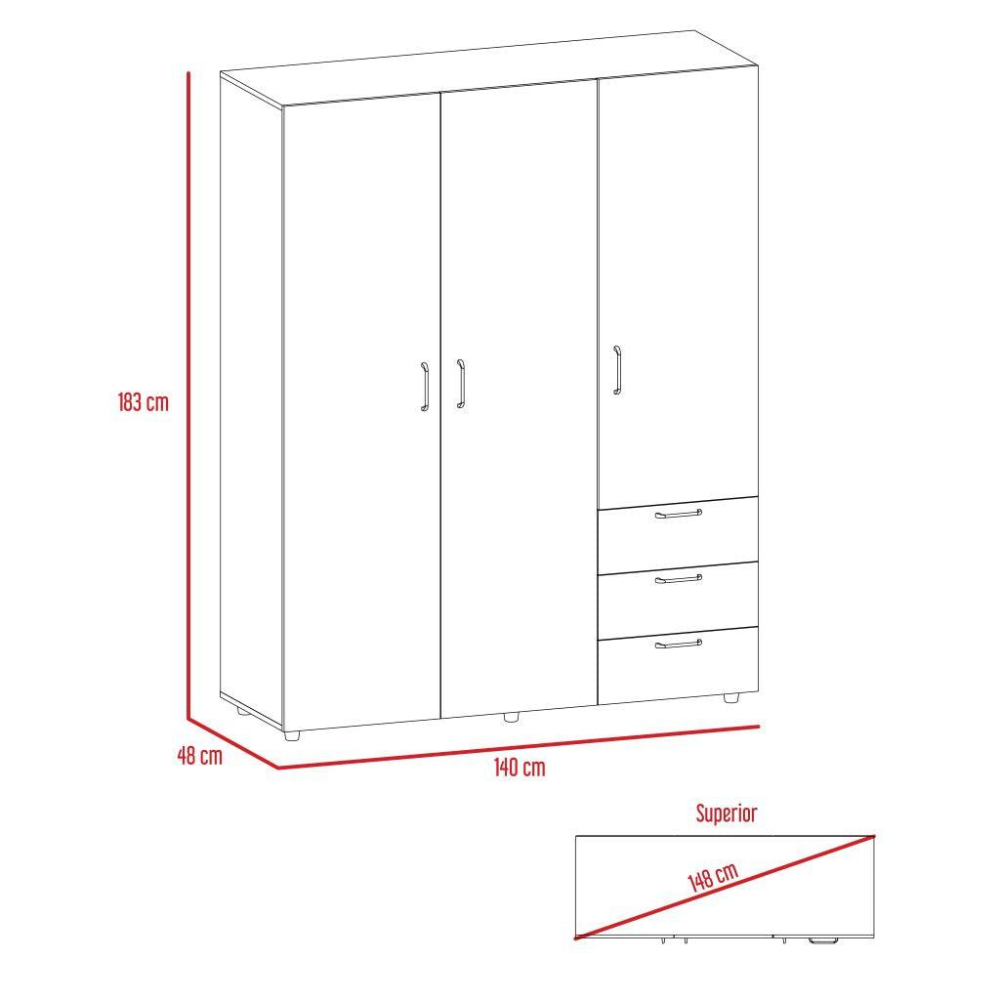 Closet Light, Beige y Blanco, con dos cajones organizadores y dos  entrepaños para zapatos - institucionaldh