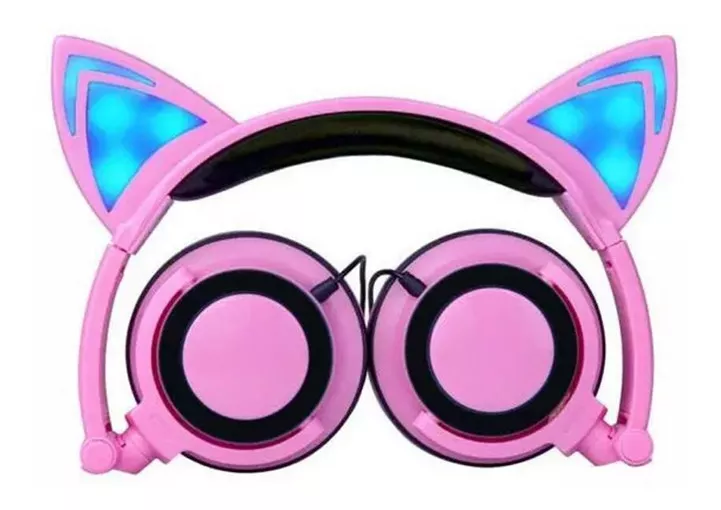 Auricular Headphones Para Nenas Orejitas Gatito Viv-23m