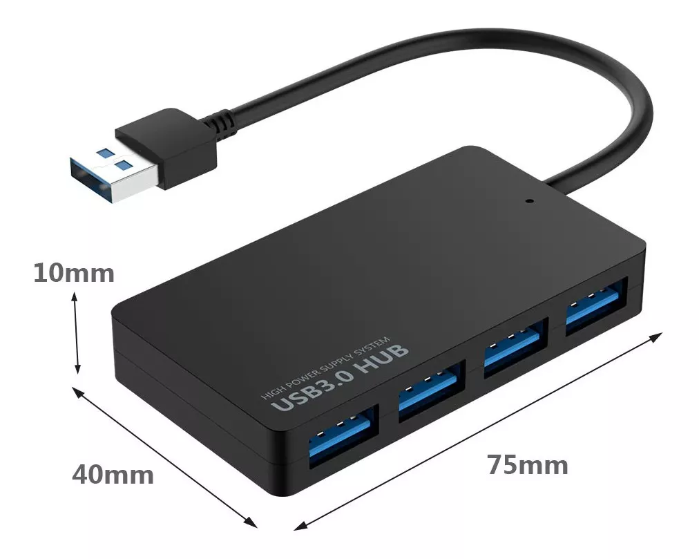 Hub 7 puertos USB 3.0 con interruptor – Tecnofertas