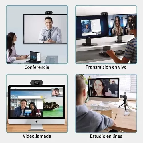 Webcam Camara Web Con Microfono Full Hd 1080 Usb Pc Notebook (2)