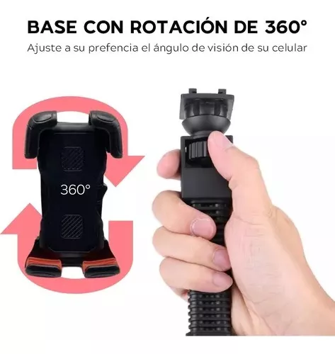 Soporte Universal Para Celular Moto Espejo Holder 360° Gps - Luegopago