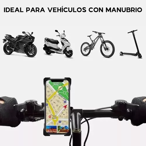 Soporte De Celular Moto Espejo Holder Estuche Impermeable - Luegopago