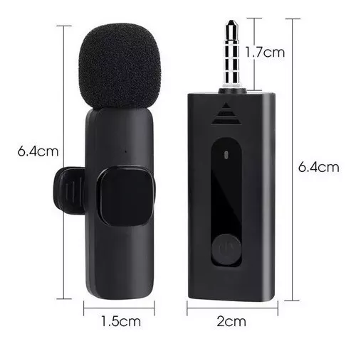 Micrófono Lavalier inalámbrico K35 Pro, Mini micrófono de solapa