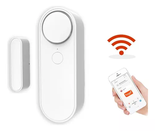 Sensor de puerta WiFi, sensor inteligente de puerta de ventana, sensor de  contacto Alexa para seguridad del hogar, detector de apertura de puerta con
