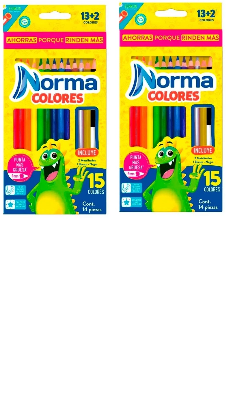 Caja De Colores Norma 12+3