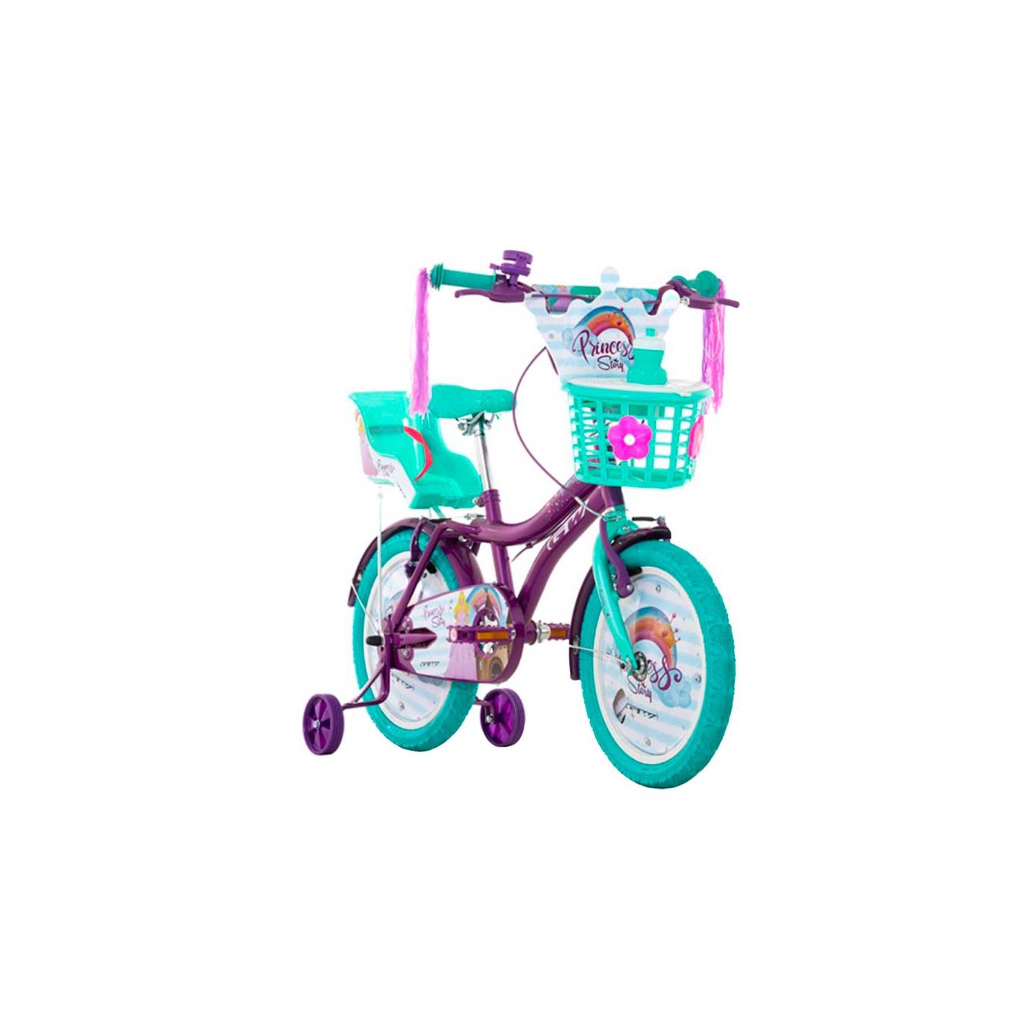 Bicicleta Infantil GW Princess Story Niña 16