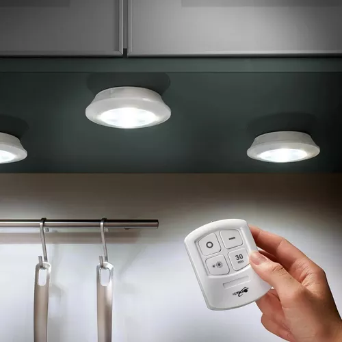 Lámparas Luz Led X3 Portátil Inalámbricas Adhesivas +Control - Luegopago