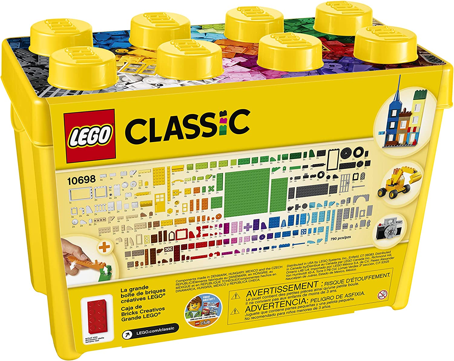Lego Classic Caja Grande De 790 Fichas 10698 - Luegopago