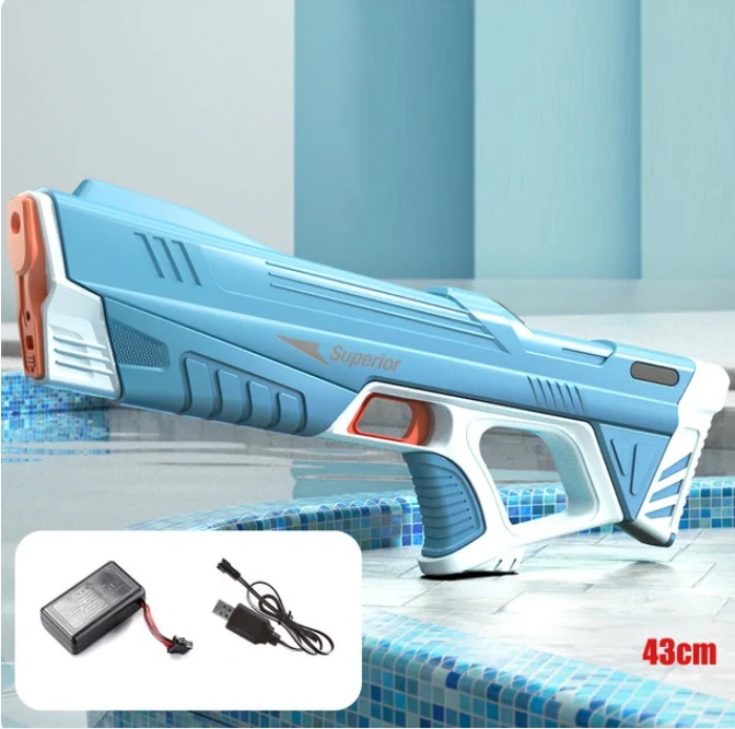 Pistola Agua Juguete Ametralladora Recargable Usb 500ml