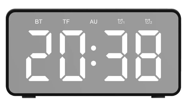Reloj despertador Digital con Radio, Altavoz Bluetooth, cargador