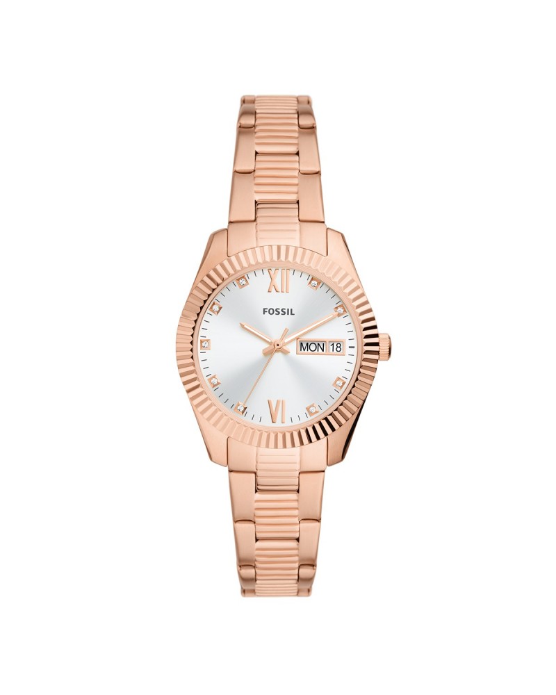 Reloj Fossil Scarlette Mujer Watch Es5200 Oro Rosa Dama