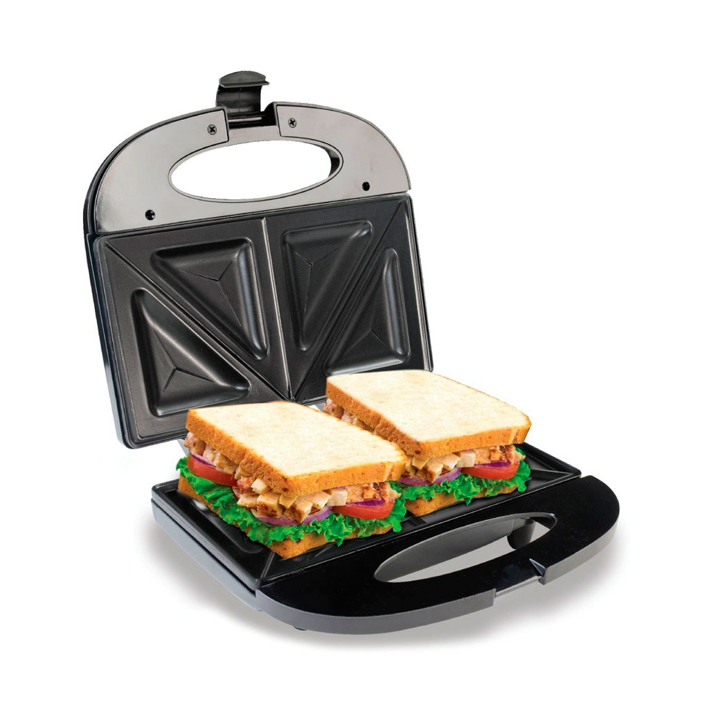 sanduchera-negra-con-platos-sandwich-antiadherente-2-puestos