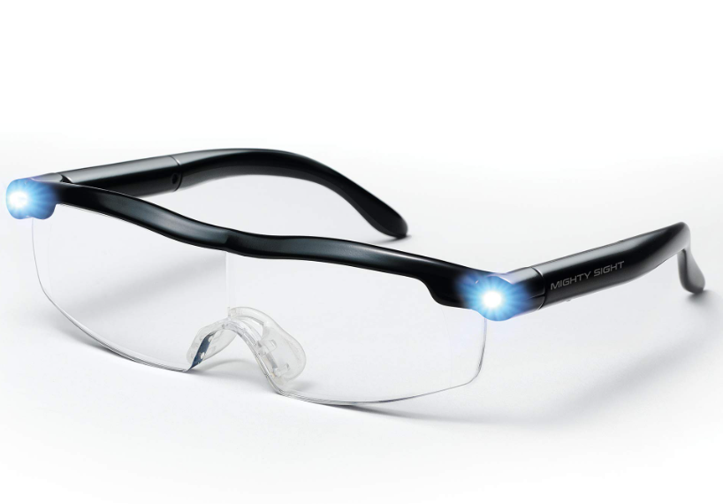 Gafas Lupa con luz led 4 lentes intercambiables