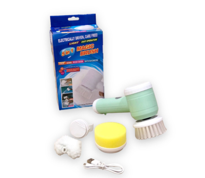Acoplus Store - 🧼Cepillo Eléctrico Magic Brush🤩 🤩Características: 🧼Este  cepillo de limpieza eléctrico 5 en 1 está hecho con material de alta  calidad para un uso resistente y duradero. 🧼Práctico para limpiar