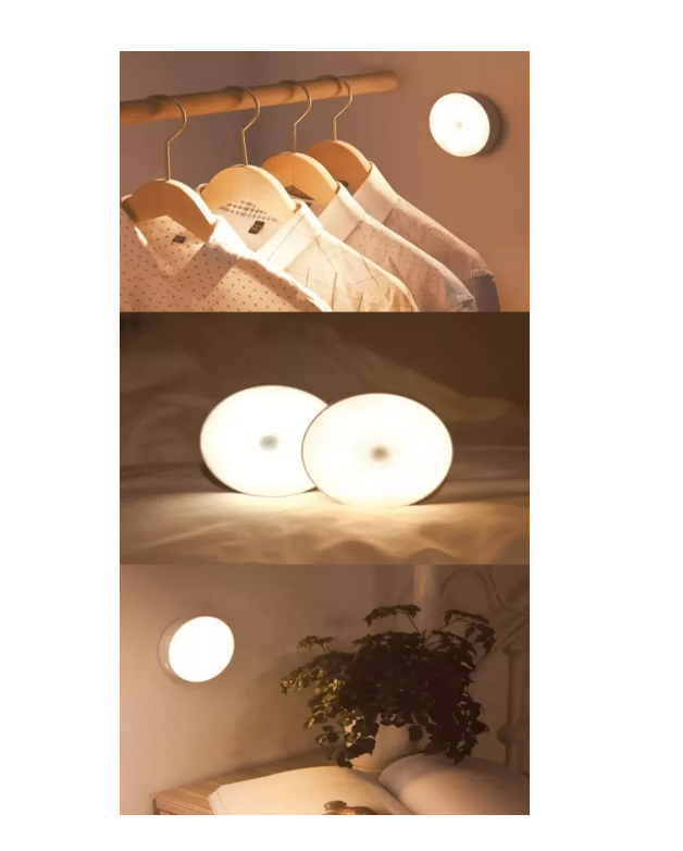 Luz con sensor de movimiento recargable para interiores, luz nocturna LED,  decoración estética, pasi…Ver más Luz con sensor de movimiento recargable
