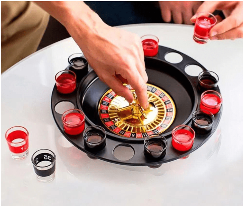 Maquina De Toques Electricos Tipo Ruleta Rusa Juego De Mesa