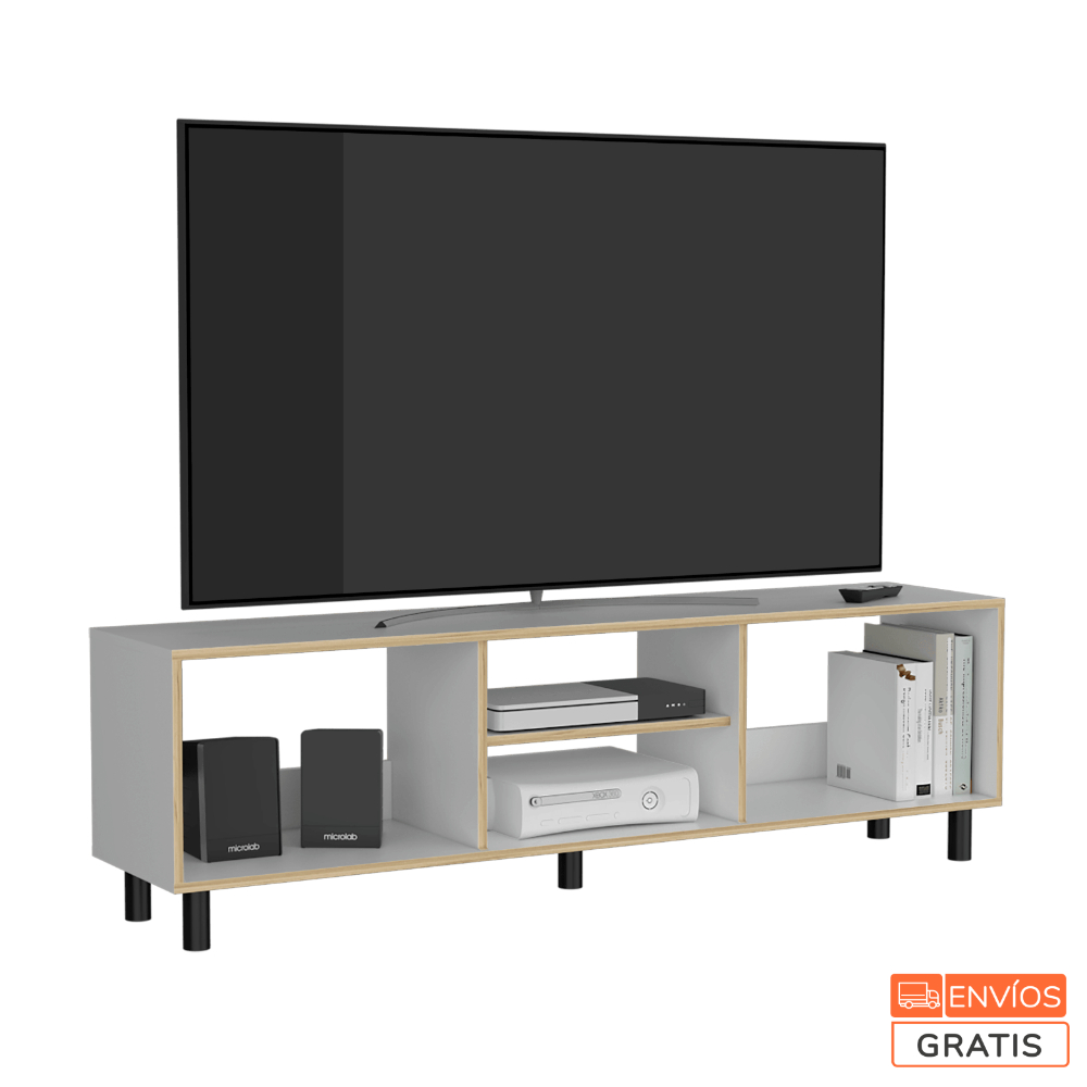 Mueble Sobre Campana de Cocina Monet, Beige y Gris, con Espacio Para C -  VIRTUAL MUEBLES