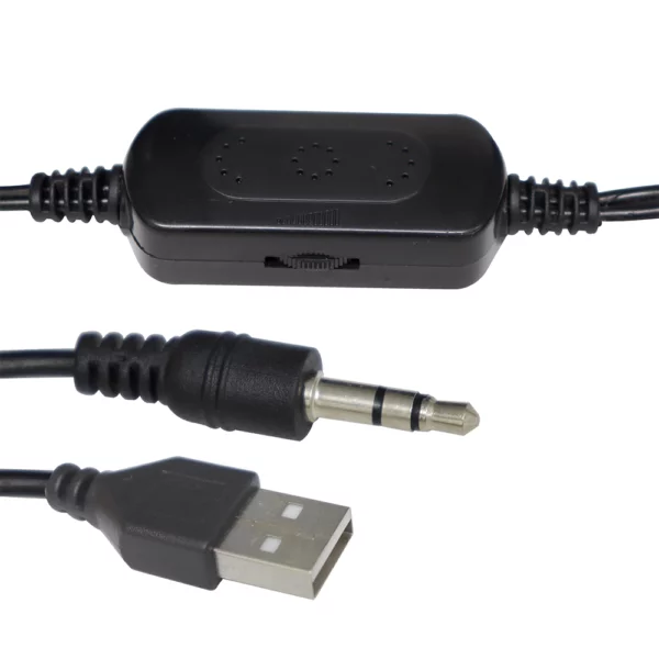 Altavoz PC NF4080 NE Altavoz de Ordenador con control de volumen,USB 2,0+  Jack 3,5mm, 3W*2, Cable 1,3m, Negro - Fundas personalizas para Móvil