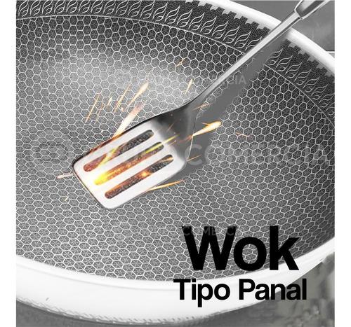 Sarten Antiadherente 30 Cm Wok Tapa De Vidrio - Luegopago