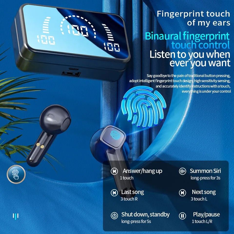 Comprar Auricular inalámbrico Bluetooth V5.1, pantalla de