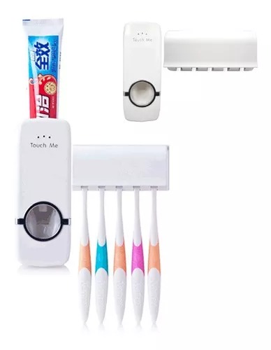 El Maestro de los Precios Bajos. Organizador Porta cepillo de dientes con  dispensador de pasta dental para pared
