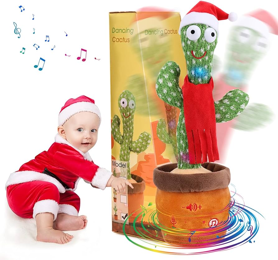 Juguete de cactus bailarín, cantar juguetes de bebé de cactus para niños de  1 a 4