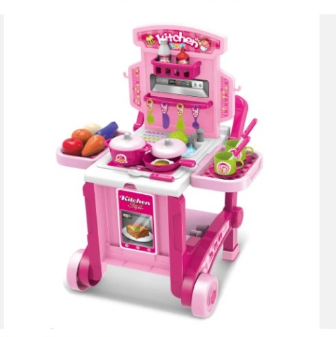 Carrito Mercado Juguete Rosa Niñas/Niños Compra Supermecado 008 903