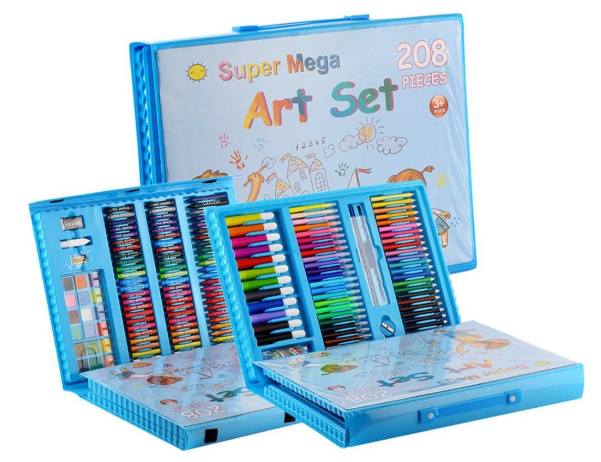 Set De Arte Para Niños 68 Piezas + Estuche Colores Crayones – Tecnoventas